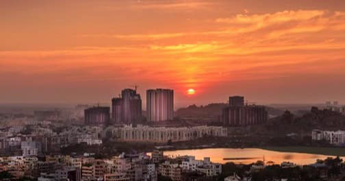 What are the different types of land available in Hyderabad?